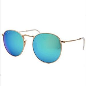 RAY BAN SUNGLASSES- BLUE REFLECTIVE POLARIZED